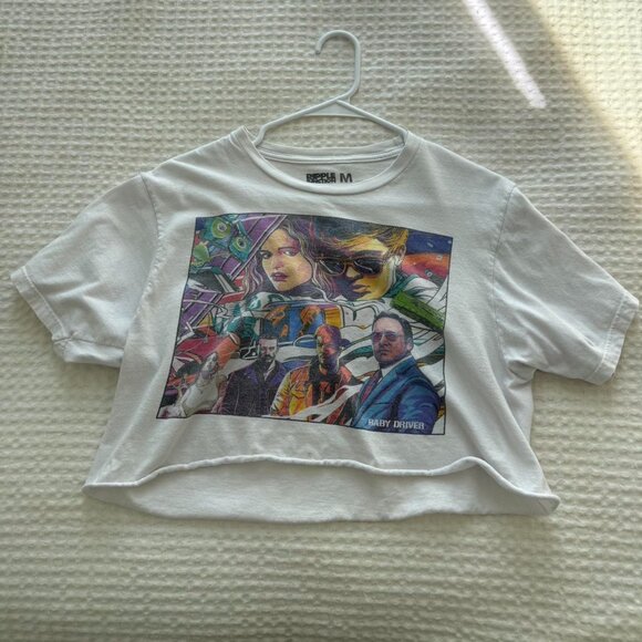 Urban Outfitters Tops - Cropped Graphic Baby Driver Vintage Tee Urban Outfitters